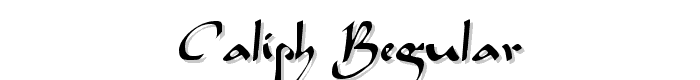 Caliph Regular font